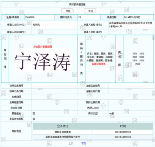 "宁泽涛"商标被抢注 2000元成本或得上百倍回报