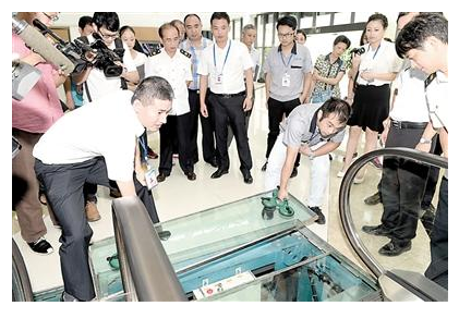 重庆造扶梯将有防塌陷功能 感应装置正申请专利